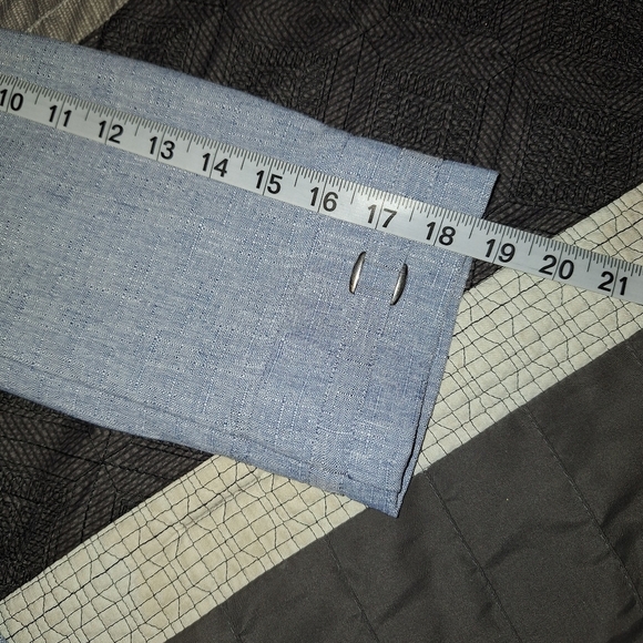 VTG Drapers & Damons Open Front Blue Lightweight Jacket Pockets M 3/4 Sleeve - Picture 10 of 10